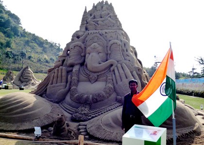 Odisha Sand Artist Sudarshan Pattnaik invited to Gujarat for Ganesh chaturthi