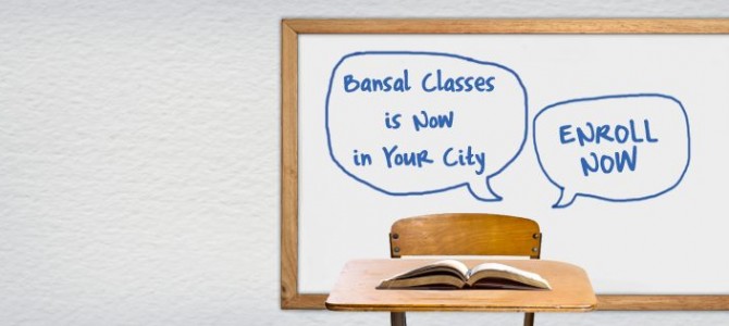 Bansal Classes from Kota specializing for IIT now in Bhubaneswar too