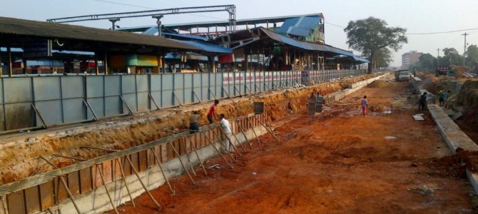 Bhubaneswar Railway Platform extension project in full speed before Nabakalebara