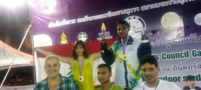 Yasoda Reddy of Odisha wins Gold at Kickboxing in Thailand