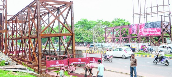 Finally Jayadev Vihar Foot over bridge to be ready by this July