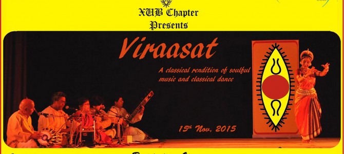 Viraasat  Showcase the Indian legacy music and classical dance at XIMB Xpressions