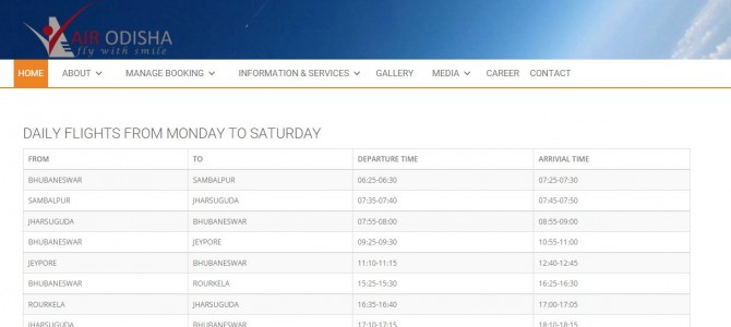 Finally Air Odisha goes live Today with Jharsuguda, Sambalpur and Jeypore destinations