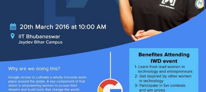 Women Techmakers Bhubaneswar presents a nice event for International Womens Day