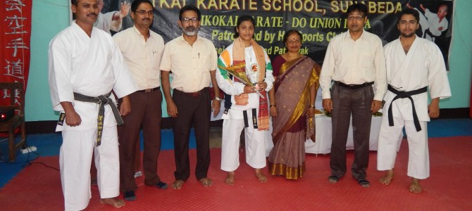 Payal Baral of Odisha won gold medal in IIIrd South Asian Karate Championships in New Delhi