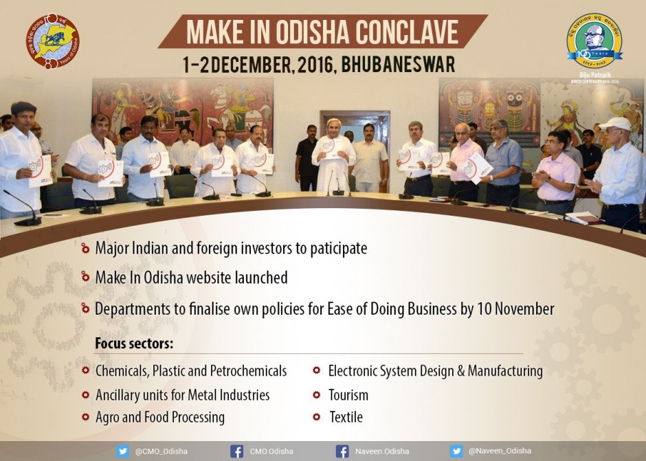 Odisha to showcase over 125 projects at Make in Odisha conclave