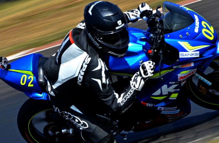 ride aboard a professional motorcycle racer