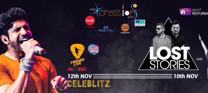 Xpressions, one of the biggest Management-Cultural fest in India, 3 day extravaganza starting from 10th Nov